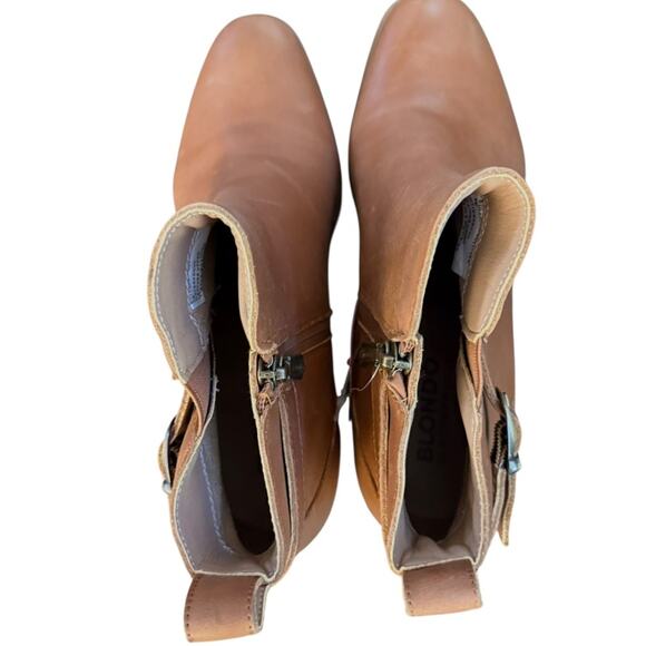 NWOT Blondo Tan Sullivan Leather Waterproof Boots – Sz 9M - Picture 7 of 9